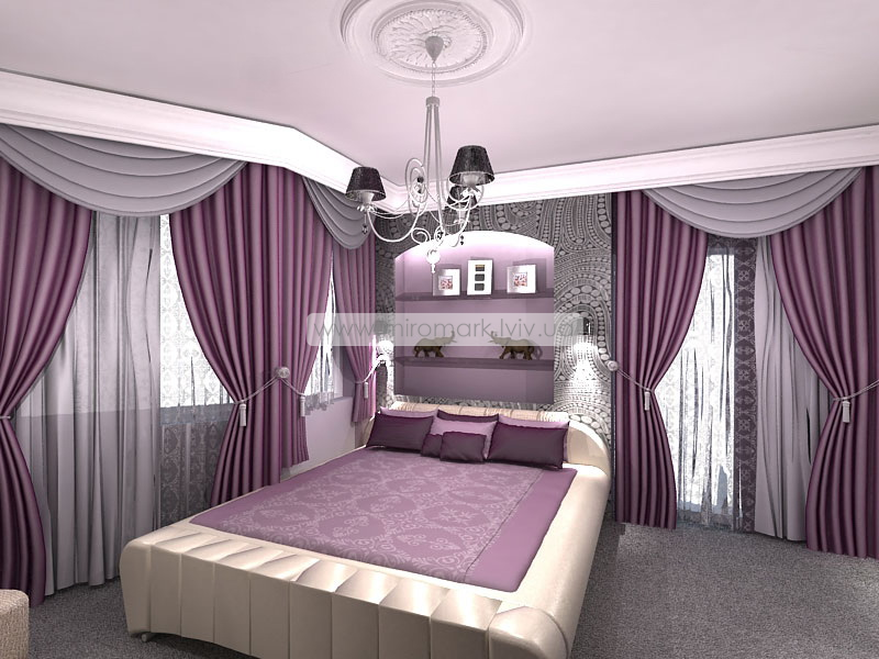 Фиолетовые спальни становятся все более популярными!
